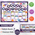Decorably 93Pcs Space Birthday Board Classroom Decor, Happy Birthday Bulletin Board with Accompanying Borders