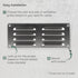 Vent Systems 10" x 4" Inch Aluminum Air Vent Cover, Quality Air Return Grill for HVAC Home Ventilation