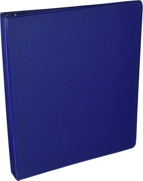 Business Source 09975 Round Ring Binder, Dark Blue, 1-Inch Capacity, 11-Inch x 8-1/2-Inch