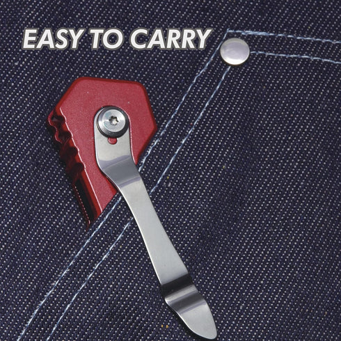 KATA 3-Pack Heavy Duty Box Cutter, Folding Utility Knife with Zinc Alloy Body, Extra 12pc Blades
