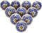 Knobs for Cabinets and Drawers, Assorted Hand Painted Door Pull Handles for Dresser Kitchen Wardrobes, Navy Blue, Pack