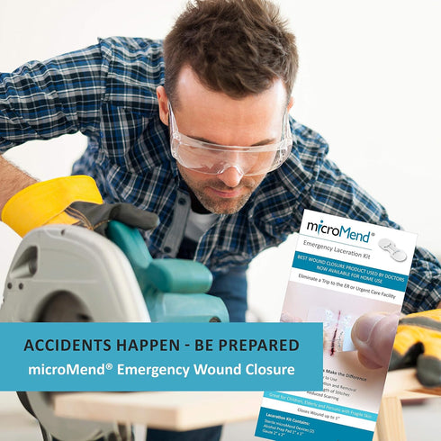 (2 1 1 Emergency Wound Closures Surgical Quality Laceration Repair Without Stitches - Think Ahead - Be Prepared