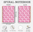 Hot Pink Journal Notebook - Preppy Tiger Spiral Notebook with 164 Pages, 5.5" x 8.3"