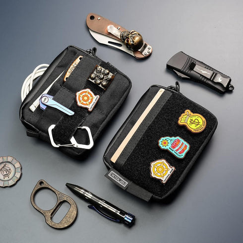 A3 TACTICAL_GEEK Storage EDC Pouch Organizer, Nylon Multi-Functional Utility Small Tool Pocket, Multi-Purpose Molle EDC