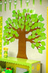 Teacher Created Resources Big Tree with Polka Dot Leaves Bulletin Board - TCR5435, 7 Panels Large