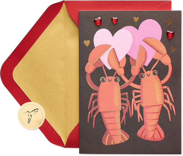Papyrus Romantic Valentines Day Card (My Forever Lobster)