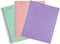Mintra Office Durable Spiral Notebooks – 3 Subject, Lavender, Sage Green, Salmon, Wide Ruled, 3 Pack