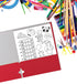 Better Office Products Two Pocket Portfolio Folders, 50-Pack, RED, Letter Size Paper Folders