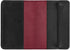 Oberon Design Wild Rose Pocket Notebook Cover, Fits 5.5 x 3.5 Inch Notebooks, Embossed Genuine Leather, Red