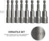 NEIKO 10065A 1/4 Hex Shank Magnetic Power Impact Nut Driver Set, 8 Piece Tool Set, Professional Grade