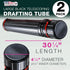 U.S. Art Supply Large Telescoping Drafting Tube (Pack of 2) - Expands 30-1/4" to 47-3/4", with Shoulder Strap