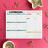 Weekly Planner Pad, 52 Letter Size Tear Off Sheets, 8.5” x 11” Undated Calendar Weekly Desk Planner Notepad