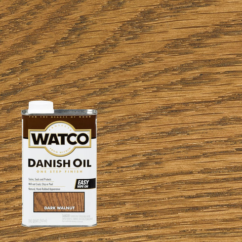 65851 Watco Danish Oil Wood Finish, Pint, Dark Walnut