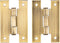 Antique Brass "H" Type Cabinet Door Hinges | 2 1/2" x 1 5/8" | Pack of 2 Flush Mount Furniture Hardware