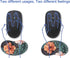 BRILA Ergonomic Memory Foam Mouse Wrist Rest Support Pad Cushion for Computer & Laptop - Floral Leaves Design