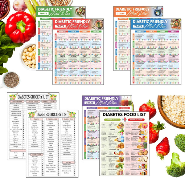 Diabetes Meal Plan & Food Chart 5-Week Diabetic Meal Planner with Recipes,