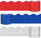 Whaline 196.9ft Patriotic Bulletin Board Borders, 3 Rolls Red Blue Silver Die-Cut Stripes for 4th of July Classroom