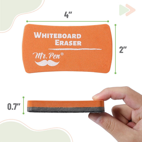 Mr. Pen- White Board Erasers, 8 Pack, Earthy Colors, Magnetic Dry Erase Eraser for Whiteboard Use