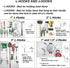 Right-Arrange Peg Board Hooks for Hanging Tools, Assortment x2 Tool Organization Accessories Kit