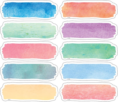 Teacher Created Resources Watercolor Labels - Magnetic Accents
