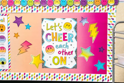 Teacher Created Resources Better Than Paper Bulletin Board Roll Pink and Orange Color Wash