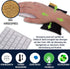 Mouse Pad Wrist Rest, Ergonomic Palm Support Made of Organic Millet Chaff, Cognac Color Cushion Support