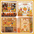 Fall Classroom Bulletin Board Decorations Set with Religious Pumpkin Cutouts and Autumn Harvest Maple Leaves