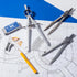 Mr. Pen Set 6 Inch Set 15 Set Geometry with Swing Arm Protractor, Divider, Squares, Ruler, Compasses and Protractor