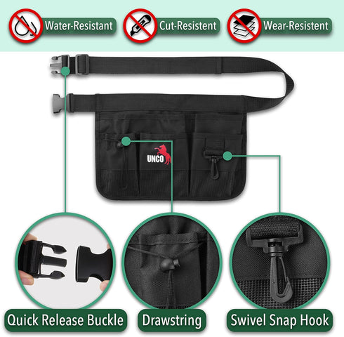 UNCO Gardening Belt for Men, Utility Tool Belt with Pockets, Waist Apron, Carpenter, Construction, Utility Belt