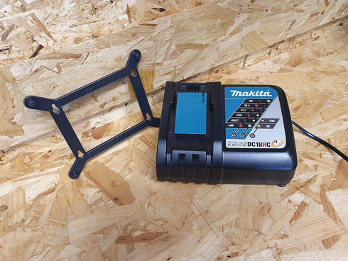 StealthMounts Makita Charger Mount, Charger Holder for Makita Wall Mount (Black) - 2 Pack (Single Charger)