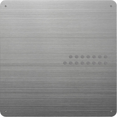 Three by Three Seattle 15 x 15 Inch Metal Frameless Magnetic Bulletin Board with 15 Magnets for Memos, Photos, Lists