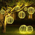 2-Pack 13in 11in 264 8 Joomer Solar Hanging Ball Lights Outdoor, & Total LED Solar Globe Lights, Modes Waterproof Metal