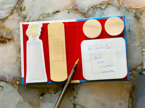 The Unemployed Philosophers Guild Document First Aid Booklet - 3.25" x 4.25" with Self-Sticky Notes Inside