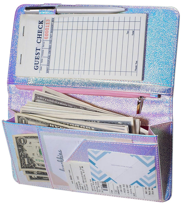 Zreal Server Book for Waitress with Zipper Pocket, 5 X 9 Serving