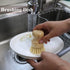 Marsify Set Bamboo Dish Scrub Brush, Kitchen Dish Scrubber Brush for Cleaning Dishes,Sink, Cast Iron Pan/Pot