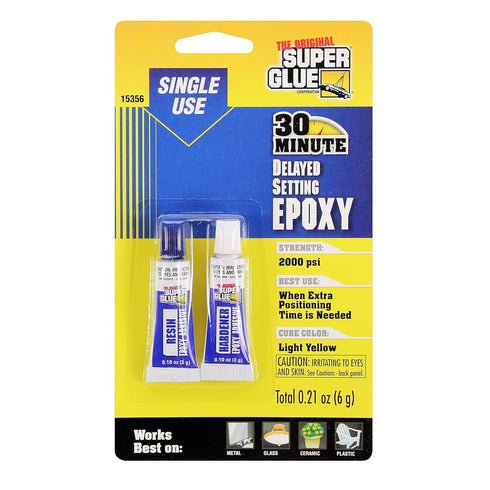 Epoxy Adhesive, Delayed Set, (2)-3g Tubes