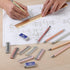 Mr. Pen Mechanical Pencil Set with Lead and Erasers Refills - 6 Pack, Boho Theme, 0.5mm & 0.7mm Pastel Pencils