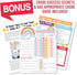 Magnetic Chore Chart for Kids, Good Behavior Chart at Home, Dry Erase Daily Weekly Responsibility List