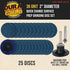 2 Inch 36 (25 Set) Dura-Gold Grinding Discs, Grit Disc with R-Type Roll Lock Adapter & Backing Pad - Quick Change