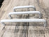 2Pcs 4.13" Arch Bow Cabinet Pull, Aluminum Closet Door Hardware Handle, Hole Dia.3.78"/96mm, White