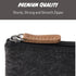 Mr. Pen - 3 Pc Black Felt Small Zipper Pen Case, Canvas Pencil Bag for Office Supplies