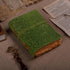 LEATHER VILLAGE Floral Embossed Leather Journal - 200 Pages, 6” x 4” (A6), Green, Vintage Blank Paper Travel Diary