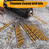 Mulwark M35 15 Piece Cobalt Drill Bit Set, Titanium Nitride Coated for Hardened Steel, Plastic, or Wood