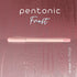Pentonic Ballpoint Pens, 10 Count, Frosted Pale Pink Barrel with Red Ink, 0.7 mm Fine Point