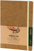 Pentalic 6" x 8" Pocket Sketchbook Traveler Journal, 160 Pages, Metallic Gold