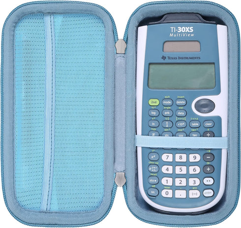 Khanka Hard Travel Case for Texas Instruments TI-30XS MultiView/TI-36X Pro Calculator, Case Only (Blue)