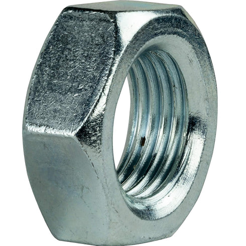Fastenere 3/4"-10 2 10 Thin Hex Jam Nuts, Grade Steel, Electro Zinc Plated Clear Finish, Quantity by