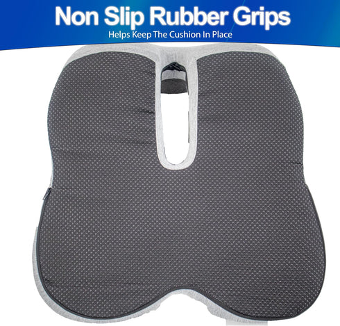 5 STAR SUPER DEALS Tailbone Ergonomic Memory Foam Seat Cushion with Lumbar and Back Support Coccyx and Pain Relief