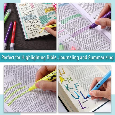 Mr. Pen Highlighters, Gel Highlighter - Pack of 12, No Bleed Highlighter, Bible Highlighters, Assorted Colors