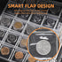 Hontom Album 400 36 Coin Collection for Collectors with Lock, Pockets Fireproof Coin Holder Book & Paper Currency
